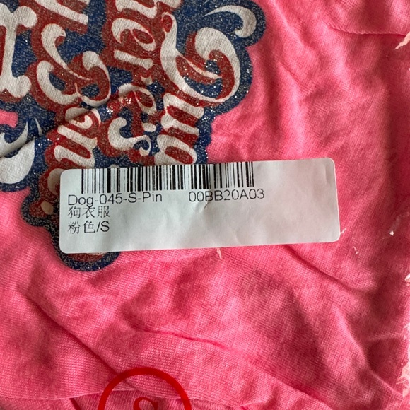 Summer Pet T-Shirt “Dude Where’s My Bone” Puppy Dog Small Pink - Picture 4 of 4